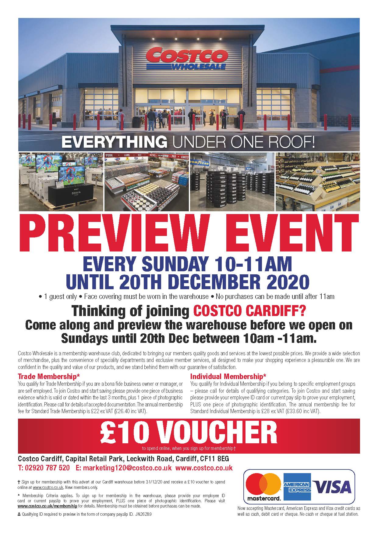 Preview Event at Costco Cardiff •